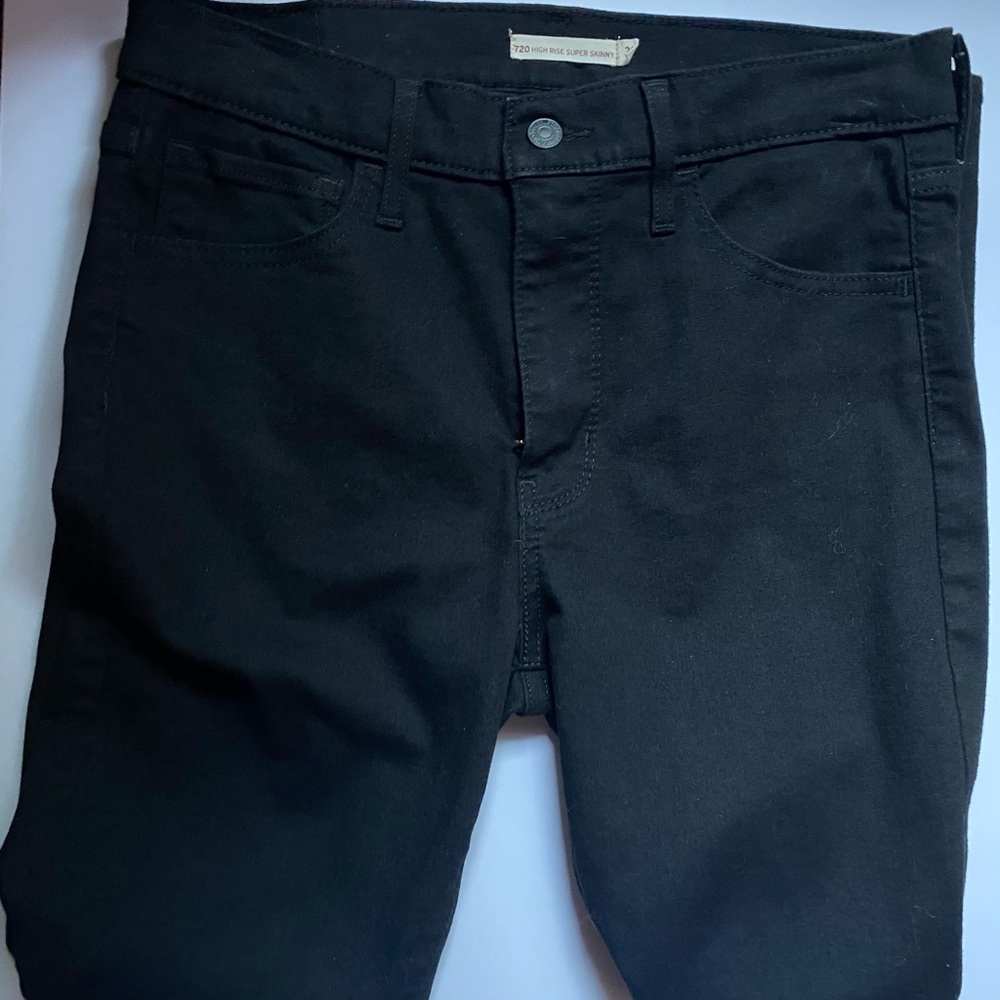 Levi’s 720 High Rise Super Skinny Black Jeans